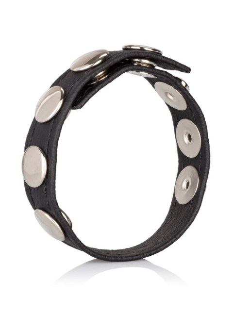 Leather Multi-Snap Ring Black Leather Multi-Snap Ring Black