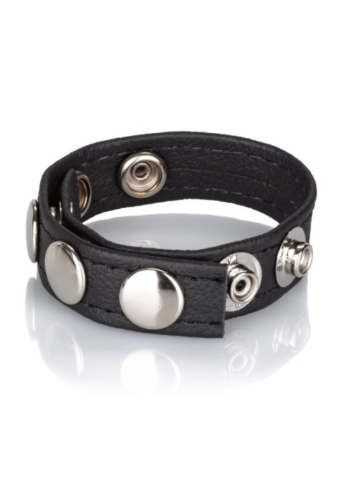 Leather Multi-Snap Ring Black Leather Multi-Snap Ring Black