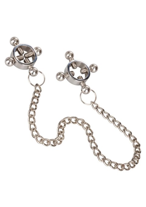 4 Point Nipple Press w Chain Black 4 Point Nipple Press w Chain Black