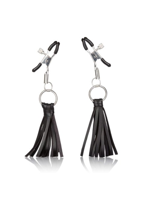 Playful Tassels Nipple Clamps Black Playful Tassels Nipple Clamps Black