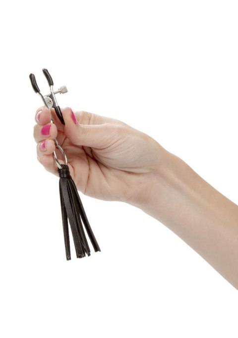 Playful Tassels Nipple Clamps Black Playful Tassels Nipple Clamps Black