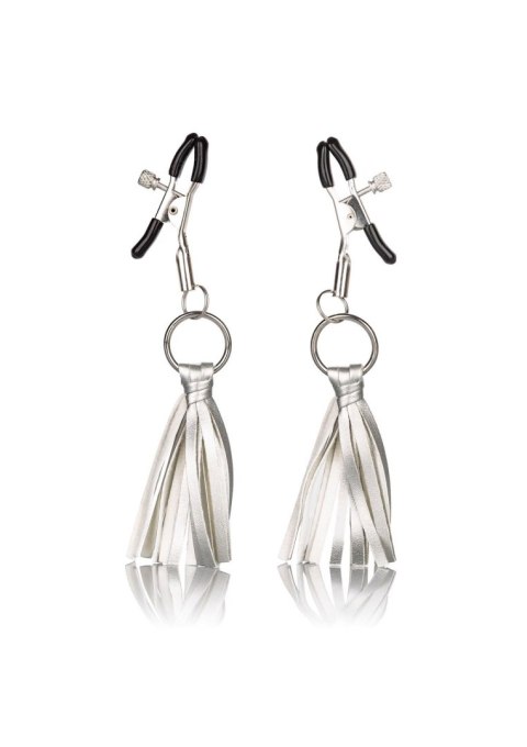 Playful Tassels Nipple Clamps Silver Playful Tassels Nipple Clamps Silver