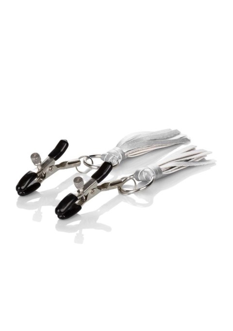 Playful Tassels Nipple Clamps Silver Playful Tassels Nipple Clamps Silver