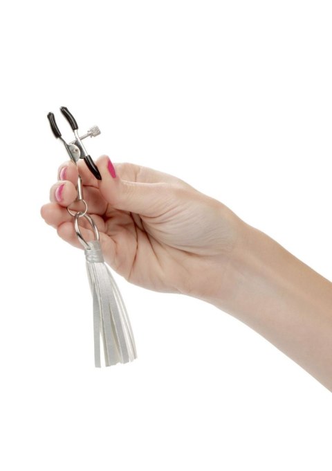 Playful Tassels Nipple Clamps Silver Playful Tassels Nipple Clamps Silver