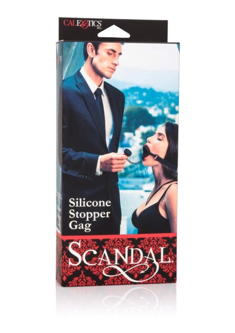 Scandal Silicone Stopper Gag Black Scandal Silicone Stopper Gag Black