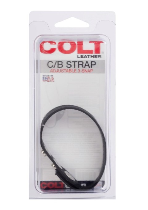 COLT Leather C/B Strap 3-snap Black COLT Leather C/B Strap 3-snap Black