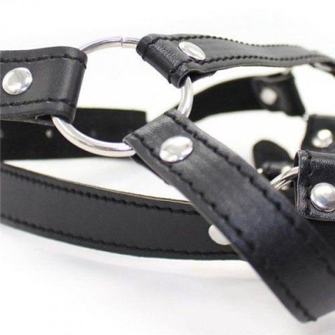 Knebel-Imbracatura per testa con anello Head Harness+Ring Gag Knebel-Imbracatura per testa con anello Head Harness+Ring Gag