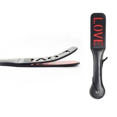Pejcz-Paletta Doppia Double Spank Paddle Love black Pejcz-Paletta Doppia Double Spank Paddle Love black