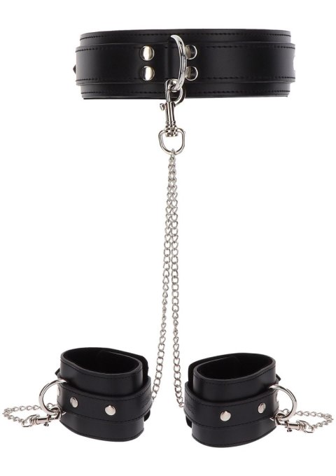 Heavy Collar and Wrist Cuffs Black Heavy Collar and Wrist Cuffs Black