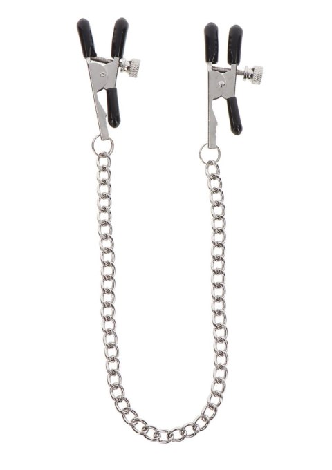 Adjustable Clamps with Chain Silver Adjustable Clamps with Chain Silver