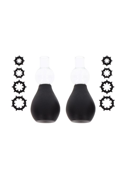 Nipple Enlargers with 8 Rings Black Nipple Enlargers with 8 Rings Black