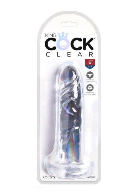 King Cock 6 Inch Cock Transparent King Cock 6 Inch Cock Transparent