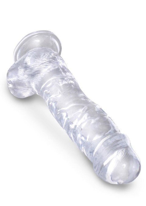 King Cock 8 Inch Cock w Balls Transparent King Cock 8 Inch Cock w Balls Transparent