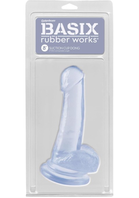 8 Inch Dong with Suction Cup Transparent 8 Inch Dong with Suction Cup Transparent