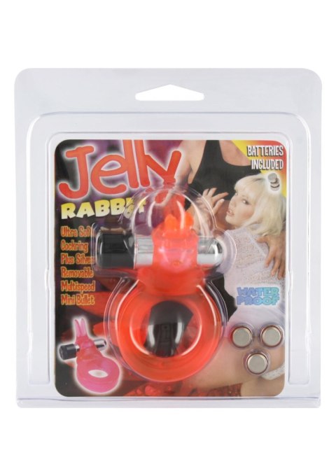 Jelly Rabbit Cockring Red Jelly Rabbit Cockring Red