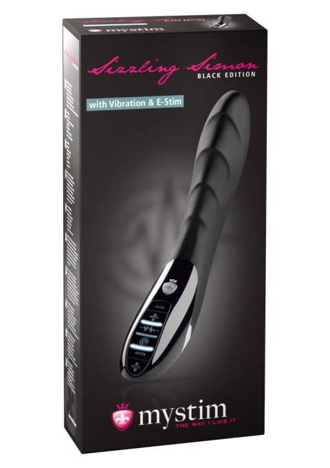 Sizzling Simon Estim Vibrator Black Sizzling Simon Estim Vibrator Black