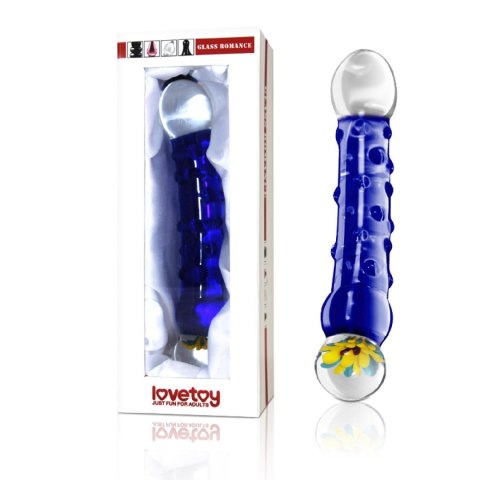 7.5"" Glass Romance Blue 7.5"" Glass Romance Blue