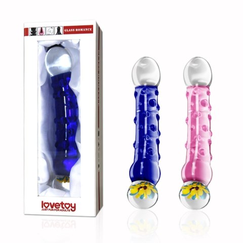 7.5"" Glass Romance Blue 7.5"" Glass Romance Blue