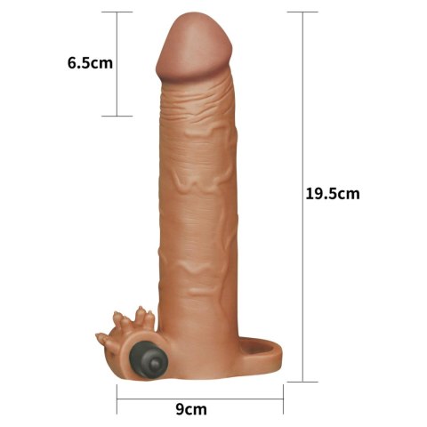 Add 3" Pleasure X Tender Vibrating Penis Sleeve Brown Add 3" Pleasure X Tender Vibrating Penis Sleeve Brown