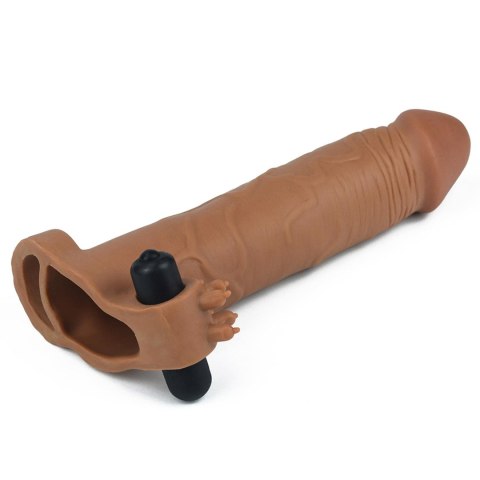 Add 3" Pleasure X Tender Vibrating Penis Sleeve Brown Add 3" Pleasure X Tender Vibrating Penis Sleeve Brown