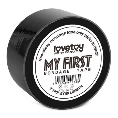 My First Non Sticky Bondage Tape Black