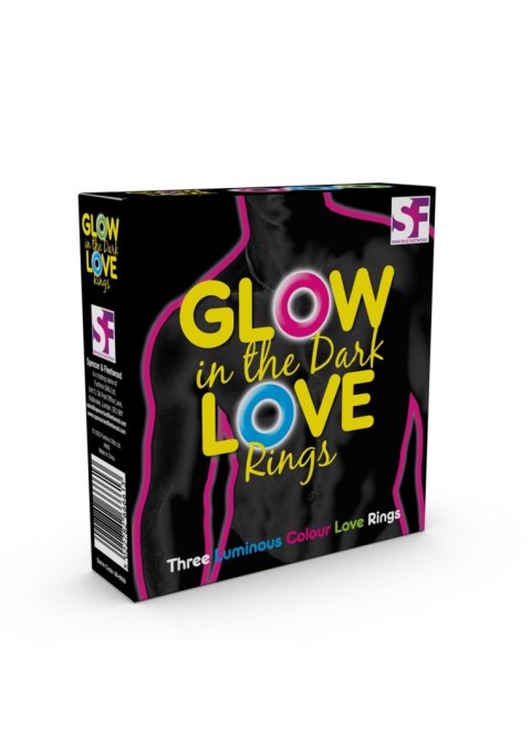 Glow In The Dark Love Rings Multicolor Glow In The Dark Love Rings Multicolor