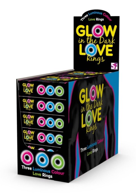 Glow In The Dark Love Rings Multicolor Glow In The Dark Love Rings Multicolor