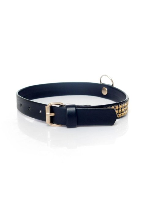 Fetish B - Series Collar with crystals 2 cm gold Fetish B - Series Collar with crystals 2 cm gold