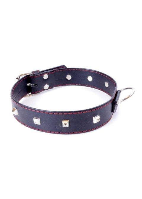 Fetish B - Series Collar with studs 3 cm Red Line Fetish B - Series Collar with studs 3 cm Red Line