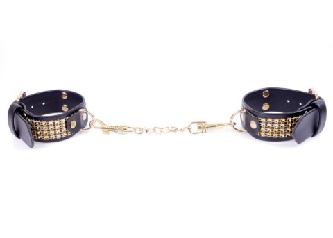 Fetish B - Series Handcuffs with cristals 3 cm Gold Fetish B - Series Handcuffs with cristals 3 cm Gold