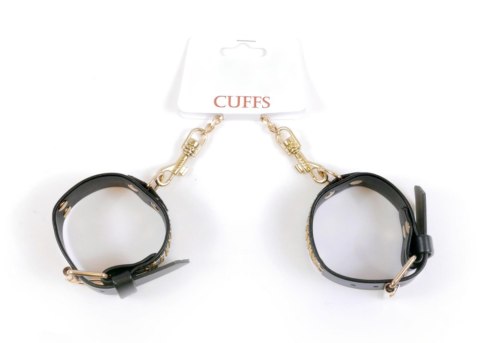 Fetish B - Series Handcuffs with cristals 3 cm Gold Fetish B - Series Handcuffs with cristals 3 cm Gold
