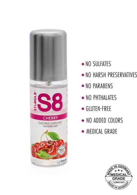 S8 WB Flavored Lube 125ml Cherry S8 WB Flavored Lube 125ml Cherry