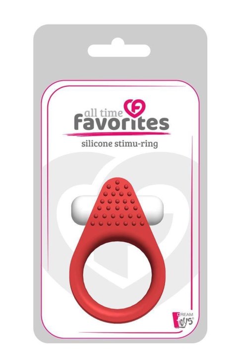 ALL TIME FAVORITES SILICONE STIMU-RING RED ALL TIME FAVORITES SILICONE STIMU-RING RED