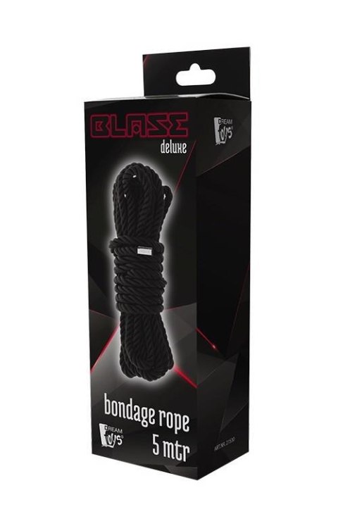 BLAZE DELUXE BONDAGE ROPE 5M BLACK BLAZE DELUXE BONDAGE ROPE 5M BLACK
