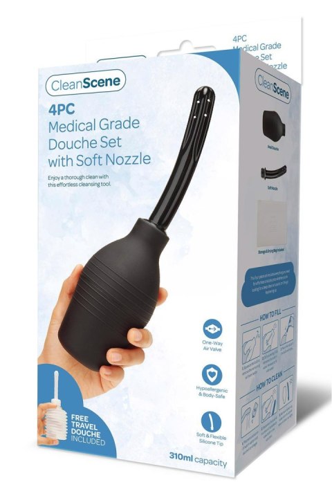 CLEANSCENE 310ML 4PCS MEDICAL GRADE DOUCHE SOFT NOZZLE CLEANSCENE 310ML 4PCS MEDICAL GRADE DOUCHE SOFT NOZZLE