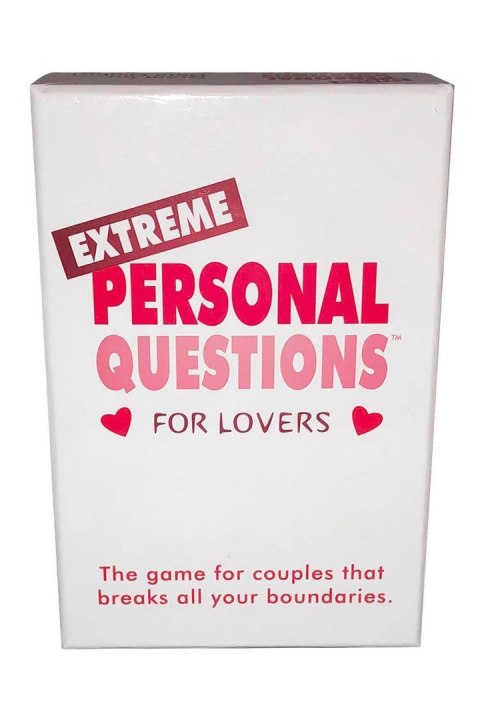 EXTREME PERSONAL QUESTIONS FOR LOVERS EXTREME PERSONAL QUESTIONS FOR LOVERS