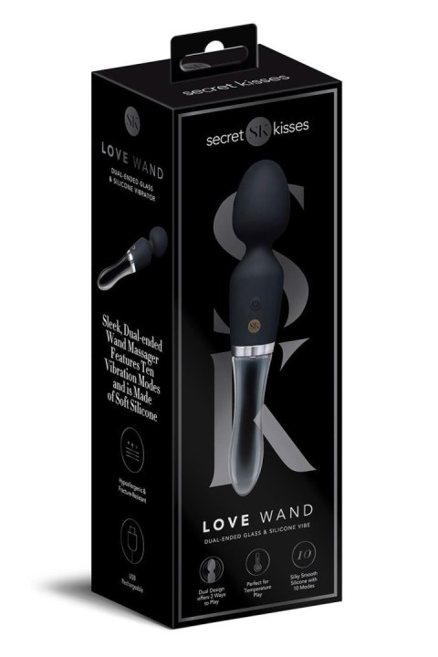 SECRET KISSES SECRET KISSES GLASS BLACK MAGIC WAND SECRET KISSES SECRET KISSES GLASS BLACK MAGIC WAND