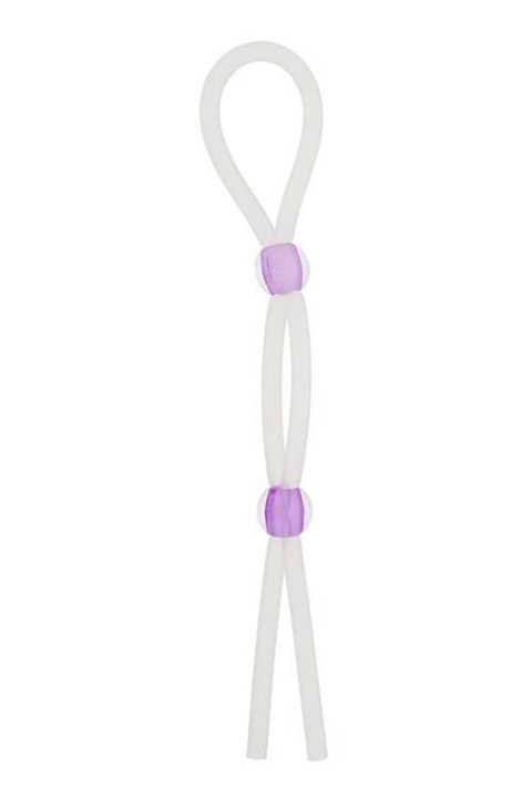 SILICONE LASSO COCK RING DUAL BEADS SILICONE LASSO COCK RING DUAL BEADS