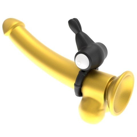 Power Clit Silicone Cockring Black Power Clit Silicone Cockring Black