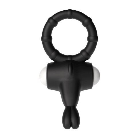 Power Clit Silicone Cockring Black Power Clit Silicone Cockring Black