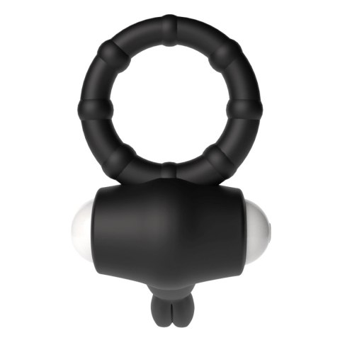 Power Clit Silicone Cockring Black Power Clit Silicone Cockring Black