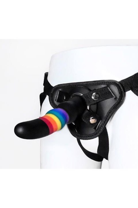 COLOURFUL LOVE STRAP ON SOLID DILDO COLOURFUL LOVE STRAP ON SOLID DILDO