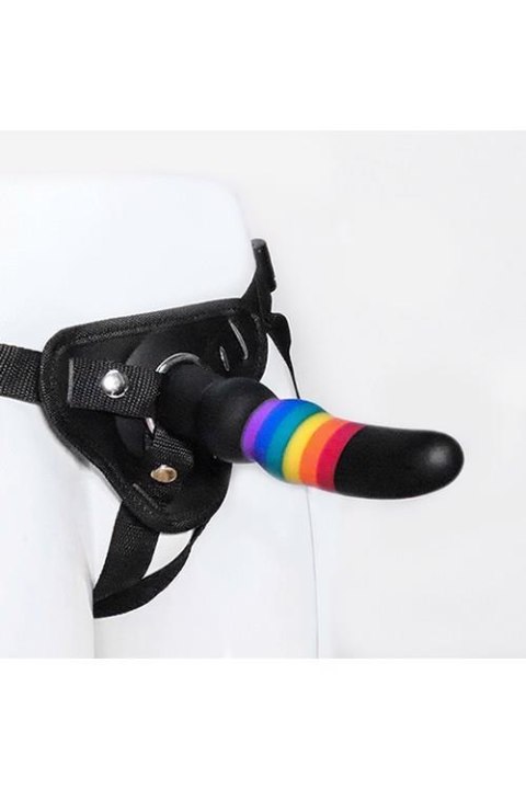 COLOURFUL LOVE STRAP ON SOLID DILDO COLOURFUL LOVE STRAP ON SOLID DILDO
