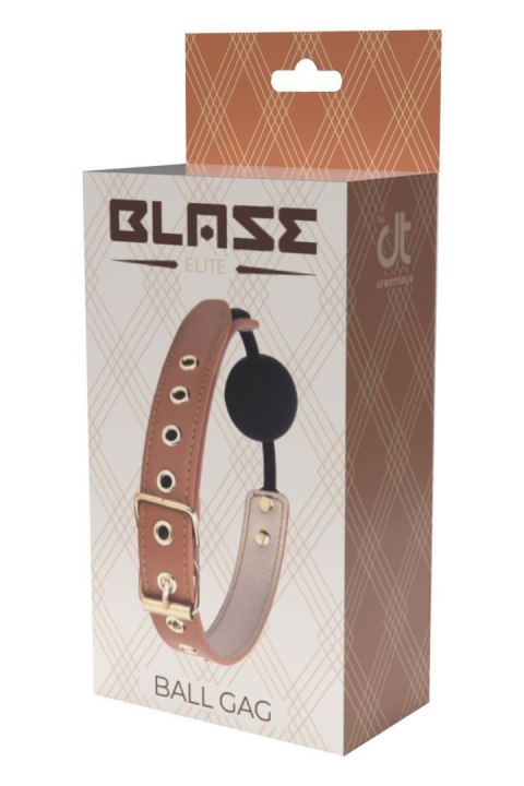 BLAZE ELITE BALL GAG COGNAC VEGAN LEATHER BLAZE ELITE BALL GAG COGNAC VEGAN LEATHER