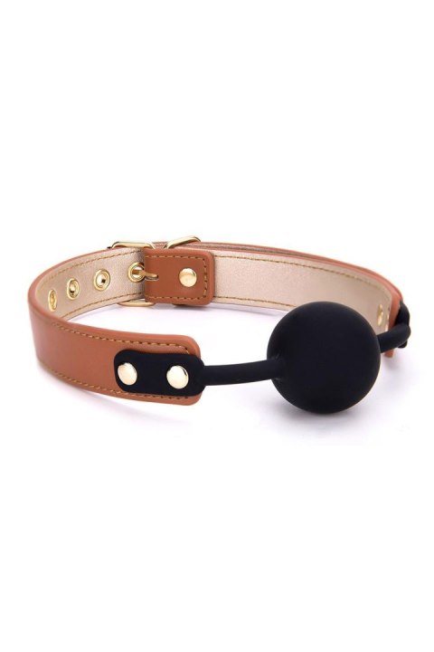 BLAZE ELITE BALL GAG COGNAC VEGAN LEATHER BLAZE ELITE BALL GAG COGNAC VEGAN LEATHER