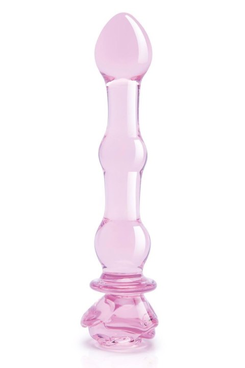 GLAZE GLASS ROSEBUD BEADED DILDO GLAZE GLASS ROSEBUD BEADED DILDO