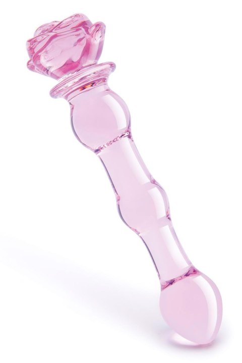 GLAZE GLASS ROSEBUD BEADED DILDO GLAZE GLASS ROSEBUD BEADED DILDO