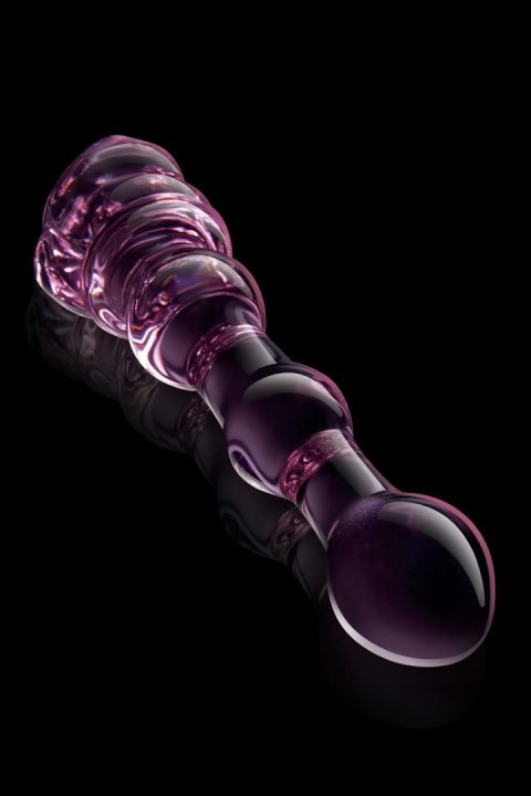 GLAZE GLASS ROSEBUD BEADED DILDO GLAZE GLASS ROSEBUD BEADED DILDO