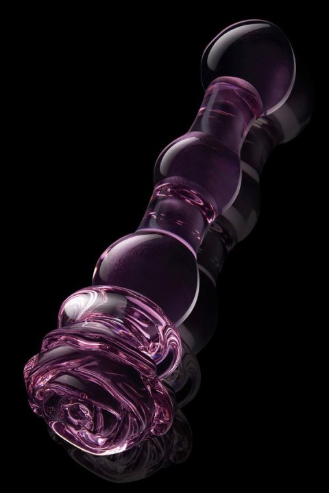GLAZE GLASS ROSEBUD BEADED DILDO GLAZE GLASS ROSEBUD BEADED DILDO