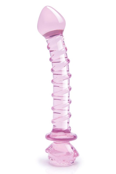 GLAZE GLASS ROSEBUD SPIRAL G-SPOT DILDO GLAZE GLASS ROSEBUD SPIRAL G-SPOT DILDO